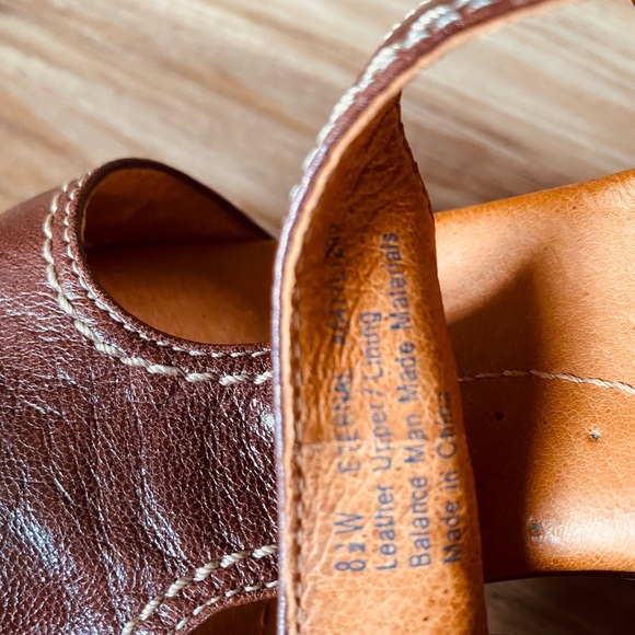 Naya Leather Wedge Sandals 8.5 - Picture 5 of 5